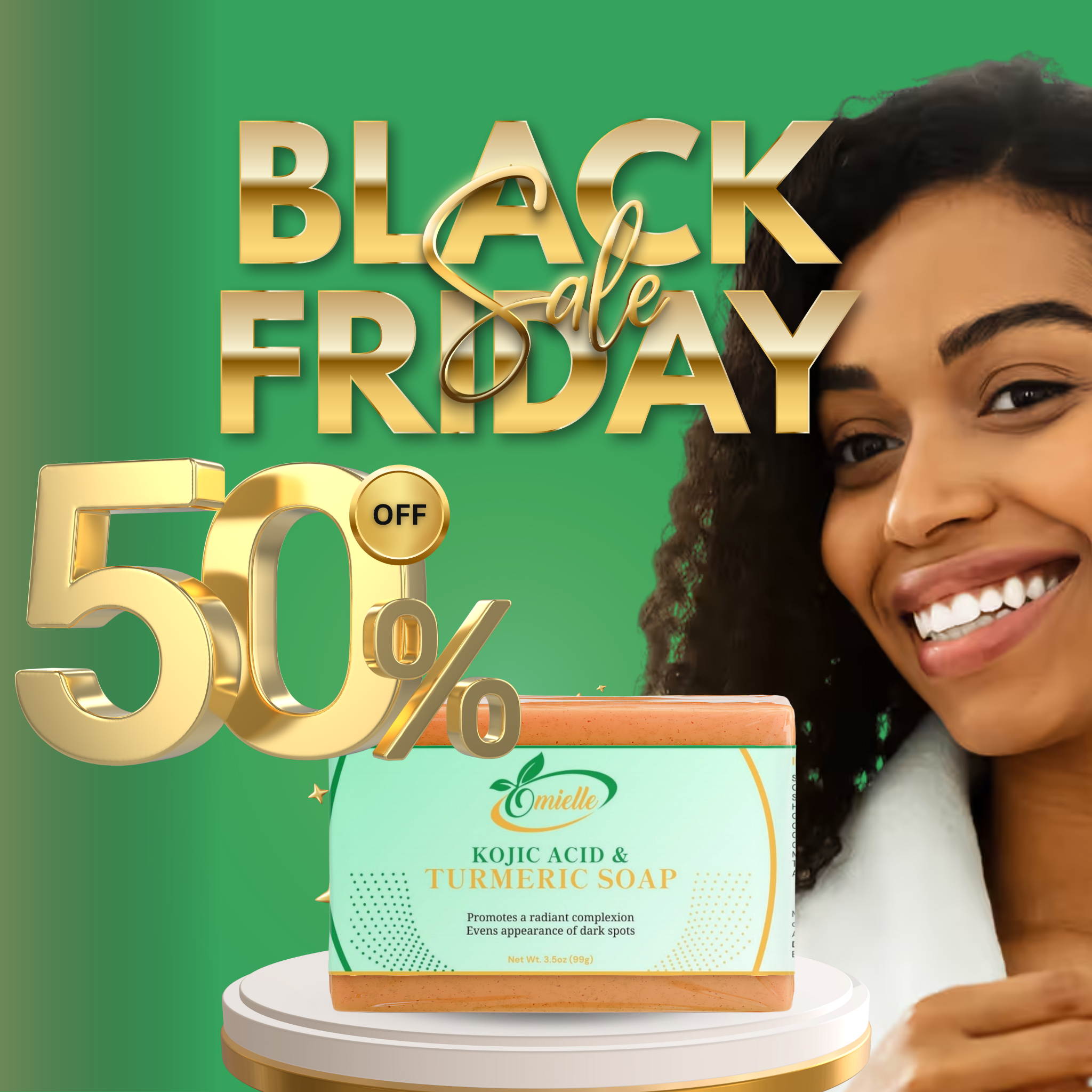 Kojic Acid & Turmeric Soap