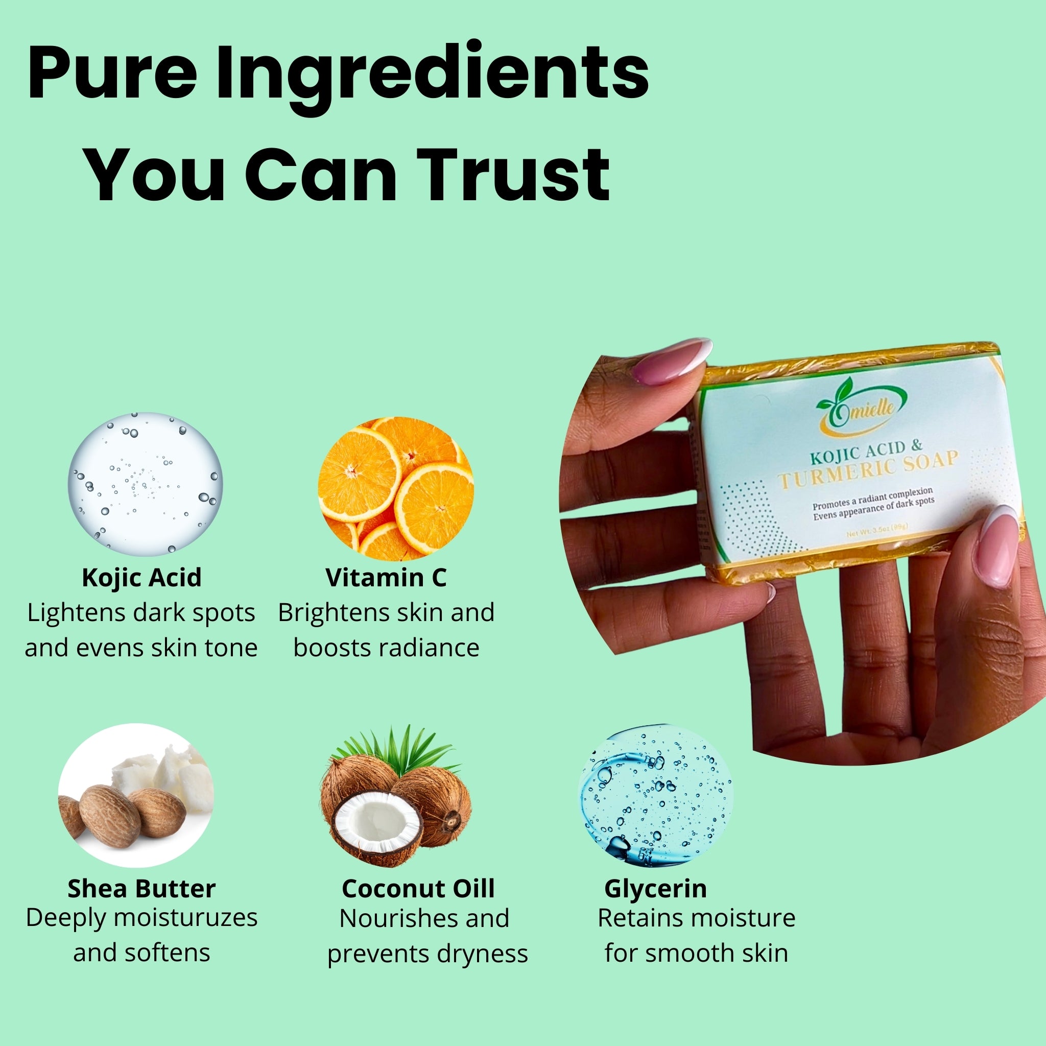 Kojic Acid & Turmeric Soap